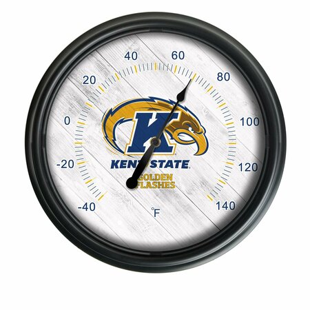 HOLLAND BAR STOOL CO Kent State University Indoor/Outdoor LED Thermometer ODThrm14BK-08KentSt